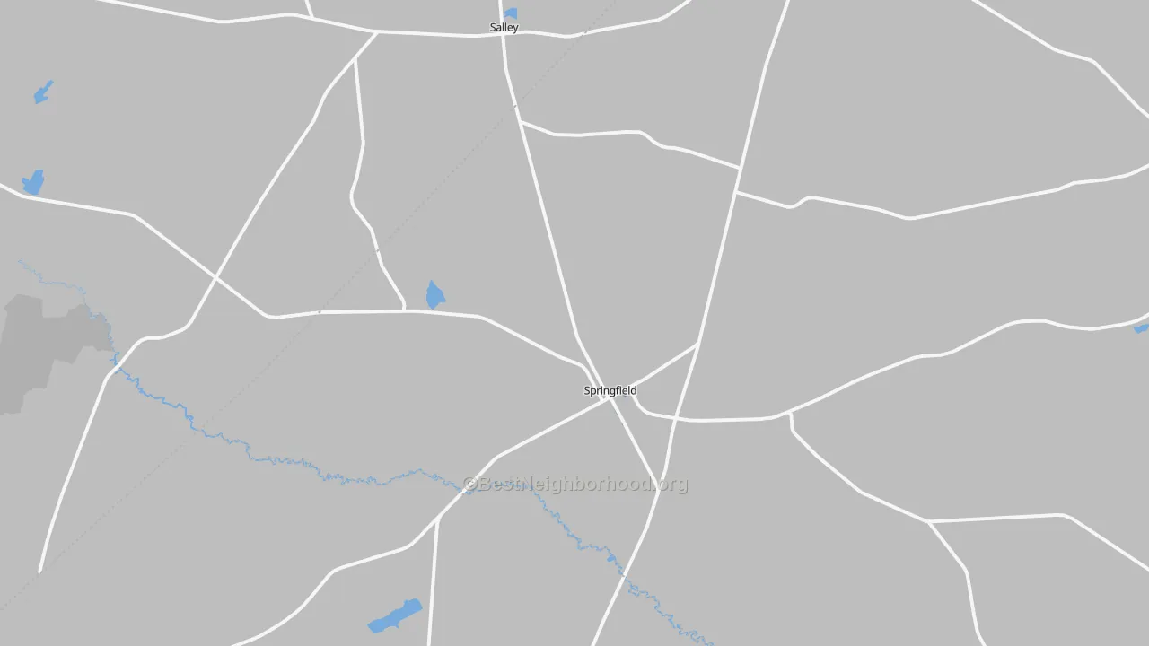 Transit Grade map of Springfield, SC