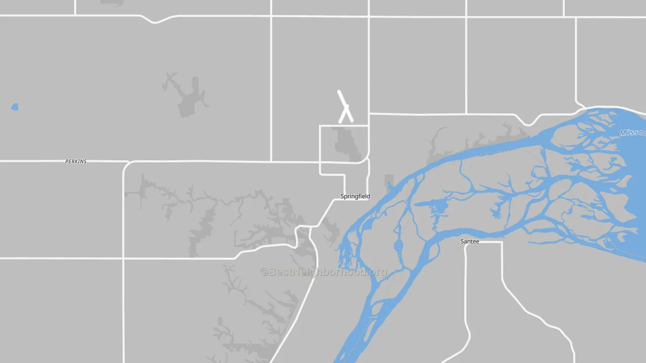 Transit Grade map of Springfield, SD
