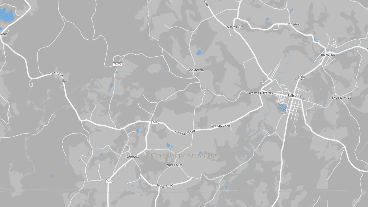 Transit Grade map of Springs, PA