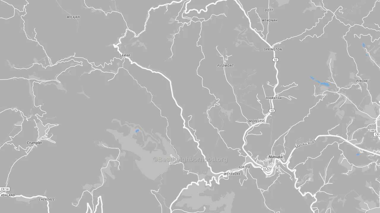 Transit Grade map of Springton, WV