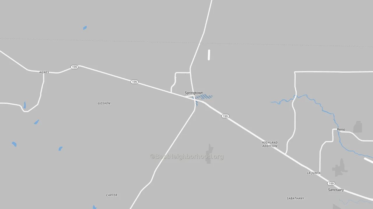 Transit Grade map of Springtown, TX
