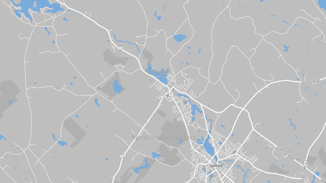 Transit Grade map of Springvale, ME