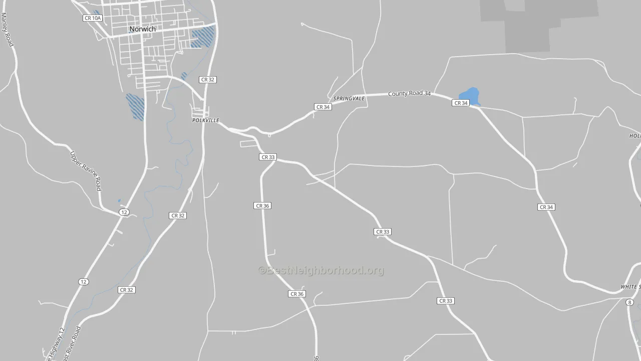 Transit Grade map of Springvale, NY