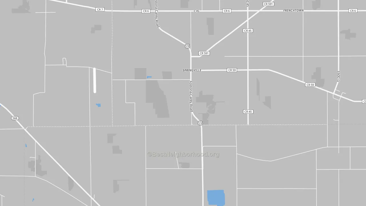 Transit Grade map of Springville, OH