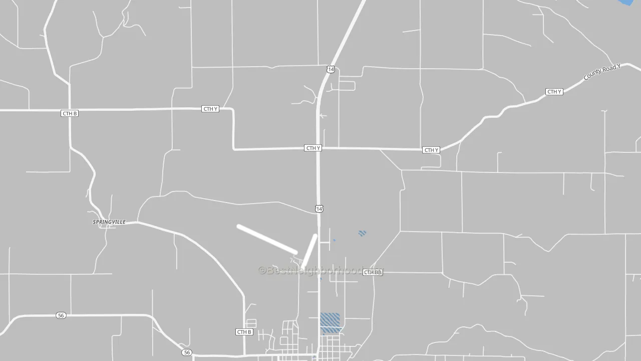 Transit Grade map of Springville, WI