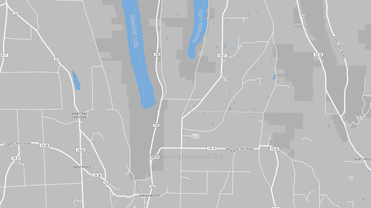 Transit Grade map of Springwater, NY