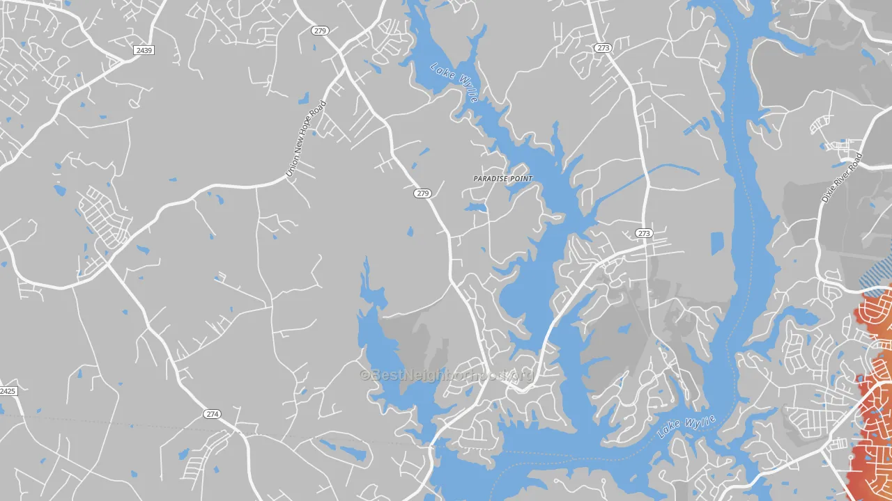 Transit Grade map of Springwood, NC