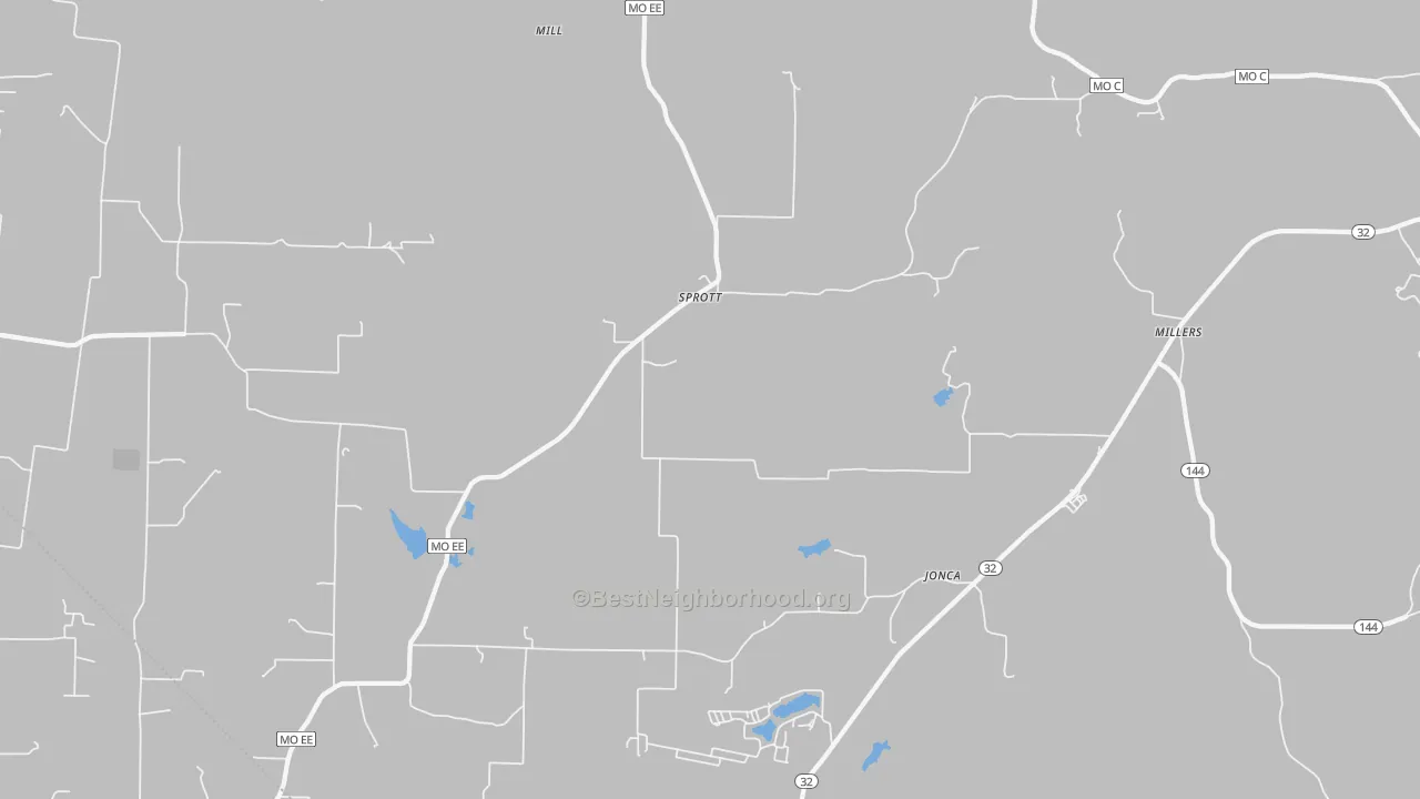 Transit Grade map of Sprott, MO