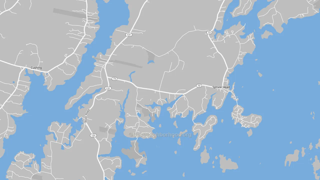 Transit Grade map of Spruce Head, ME