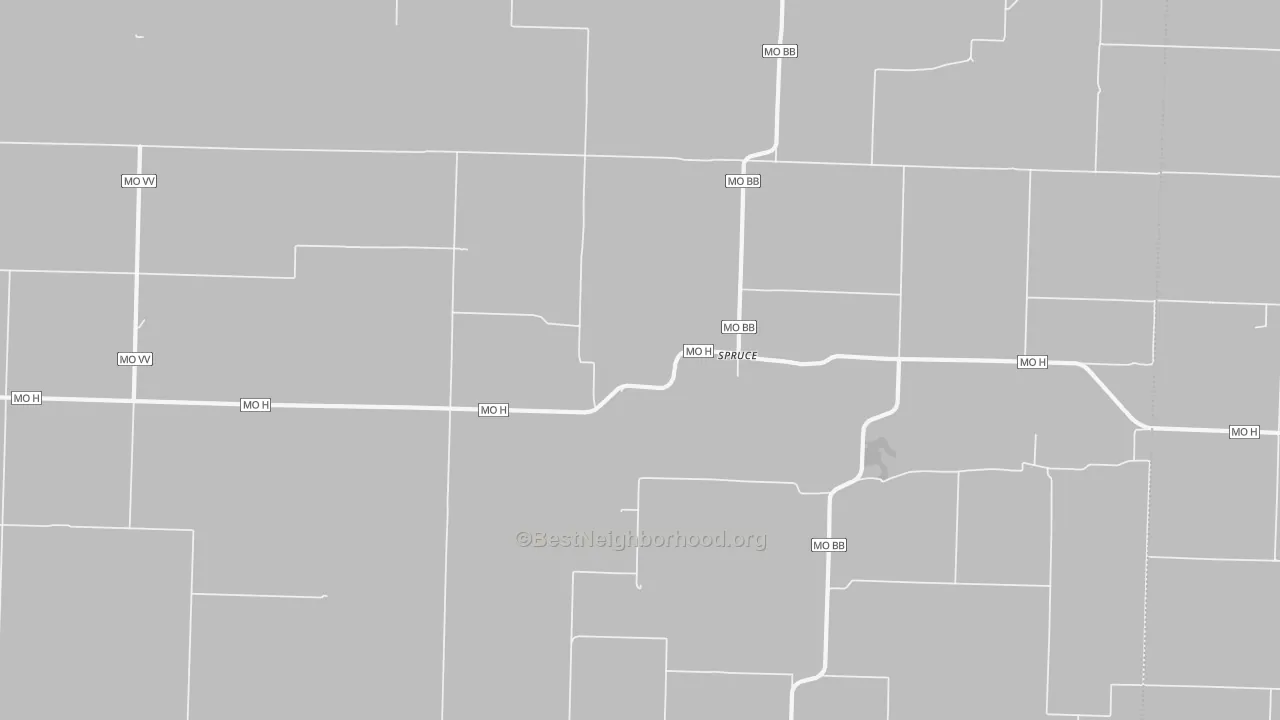 Transit Grade map of Spruce, MO