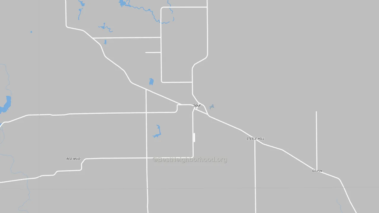Transit Grade map of Spur, TX