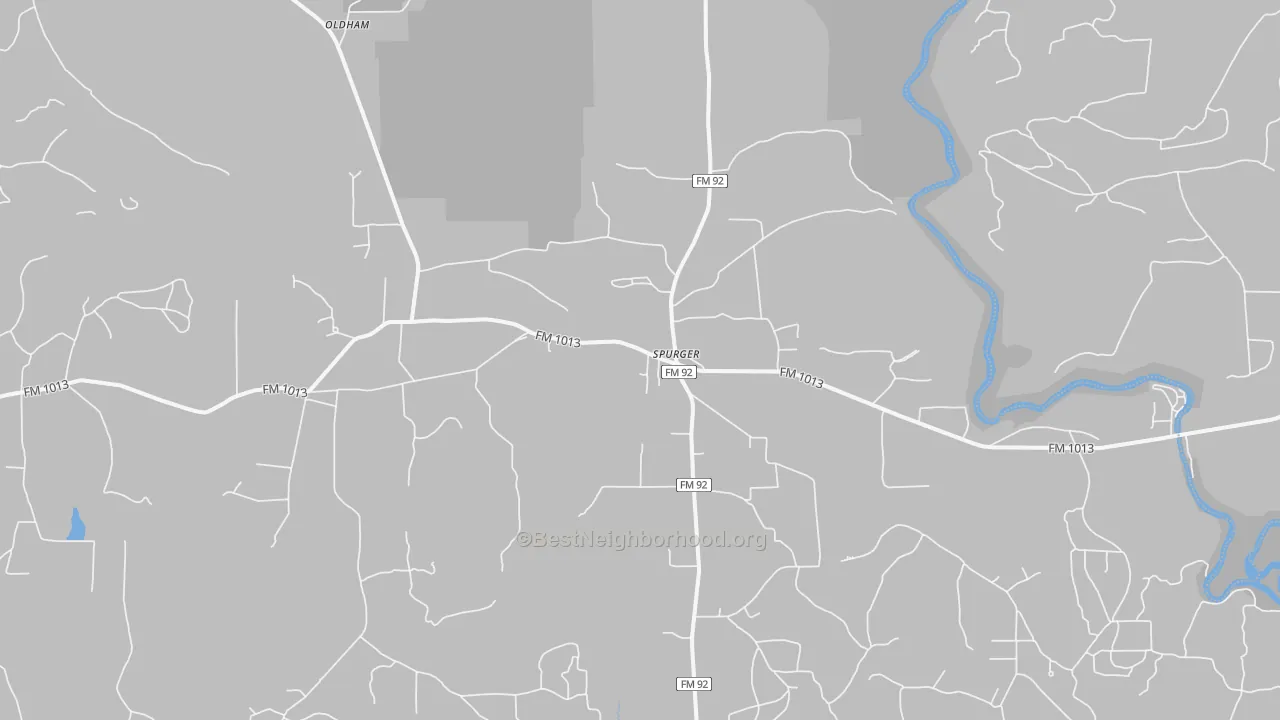 Transit Grade map of Spurger, TX