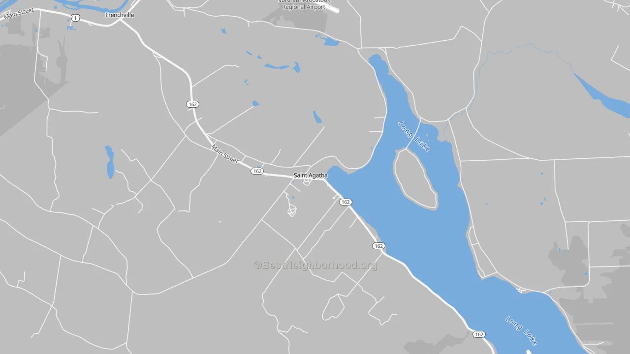 Transit Grade map of St. Agatha, ME