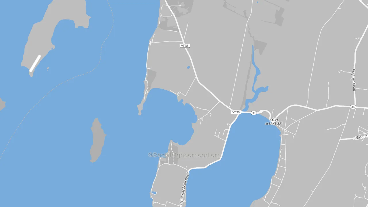 Transit Grade map of St. Albans Bay, VT