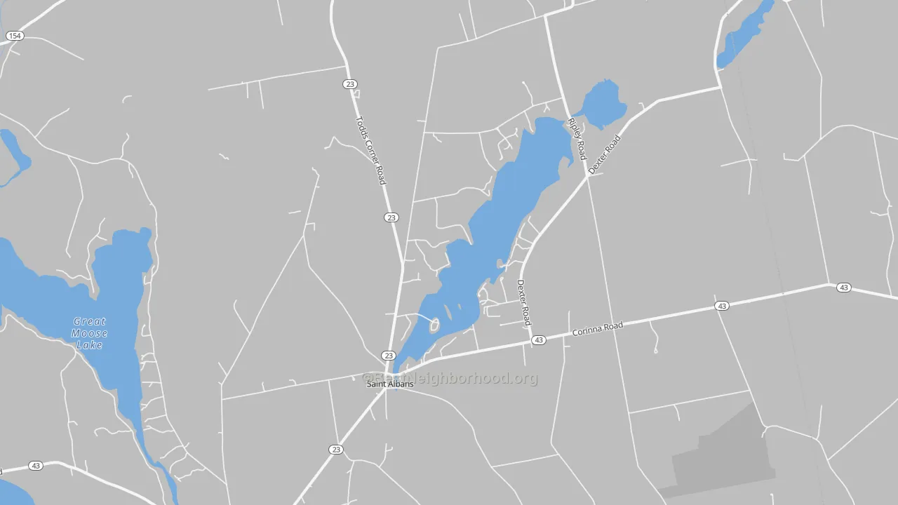 Transit Grade map of St. Albans, ME