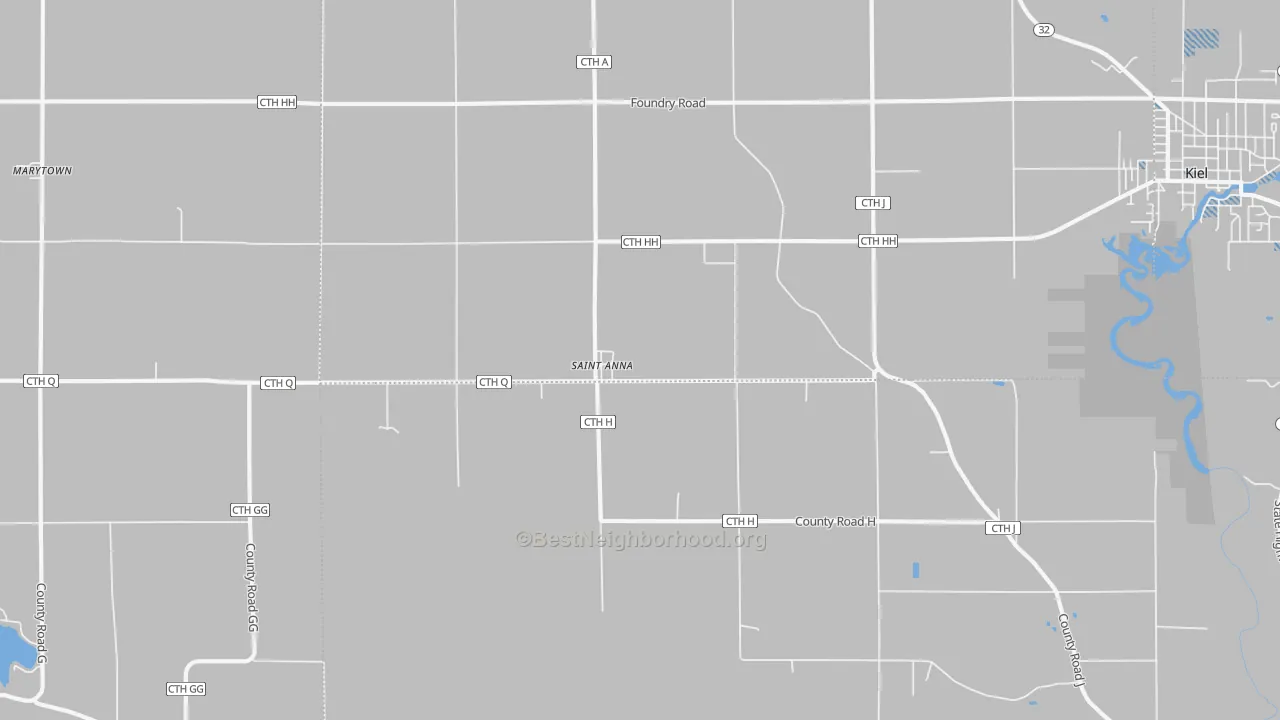 Transit Grade map of St. Anna, WI