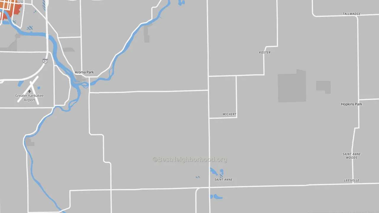 Transit Grade map of St. Anne, IL