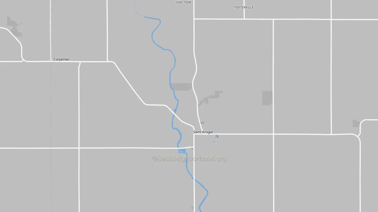 Transit Grade map of St. Ansgar, IA