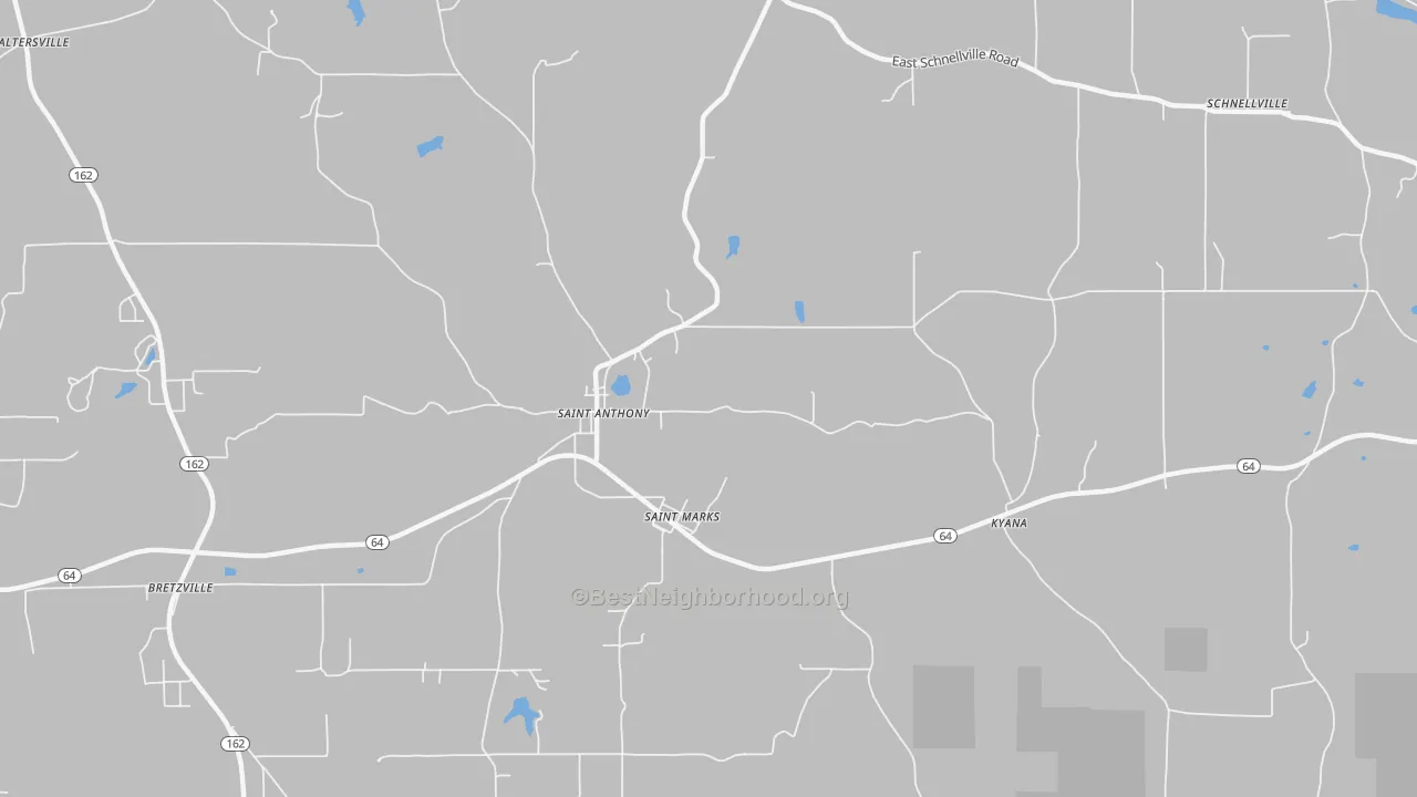 Transit Grade map of St. Anthony, IN