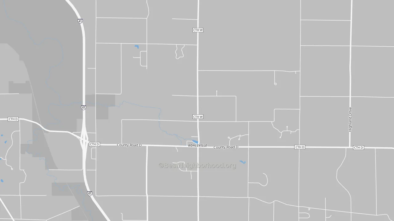Transit Grade map of St. Anthony, WI