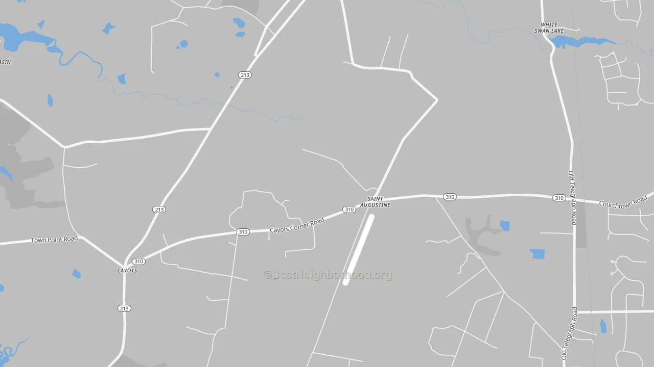 Transit Grade map of St. Augustine, MD