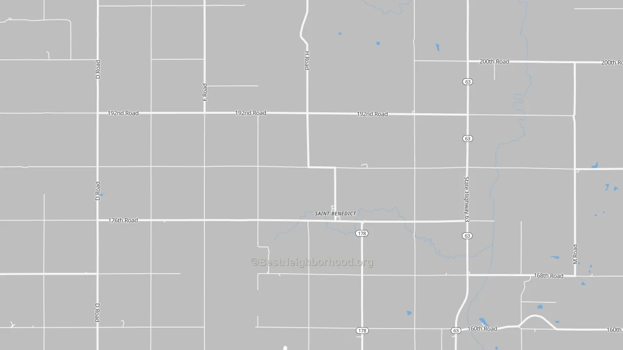 Transit Grade map of St. Benedict, KS