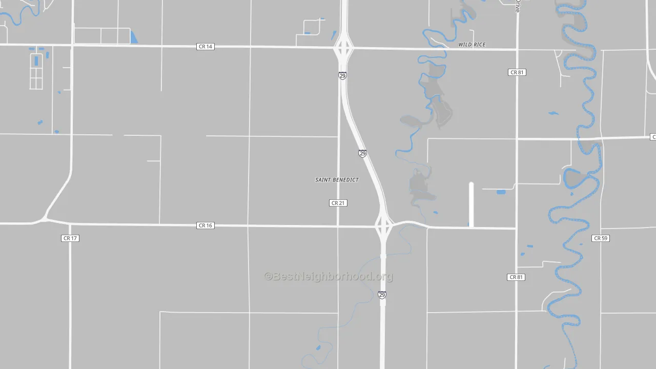 Transit Grade map of St. Benedict, ND