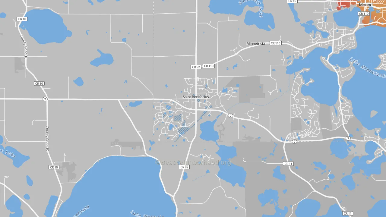 Transit Grade map of St. Bonifacius, MN