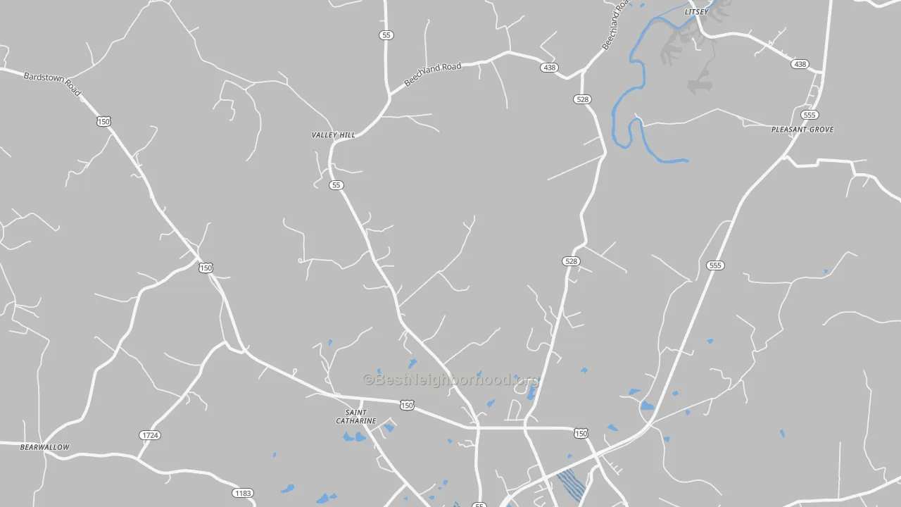 Transit Grade map of St. Catharine, KY