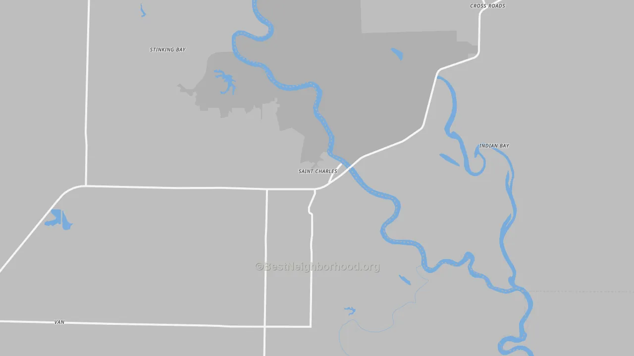 Transit Grade map of St. Charles, AR