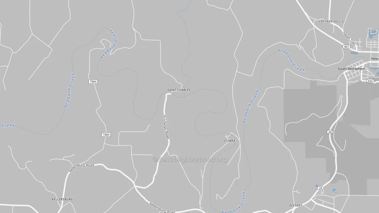 Transit Grade map of St. Charles, PA