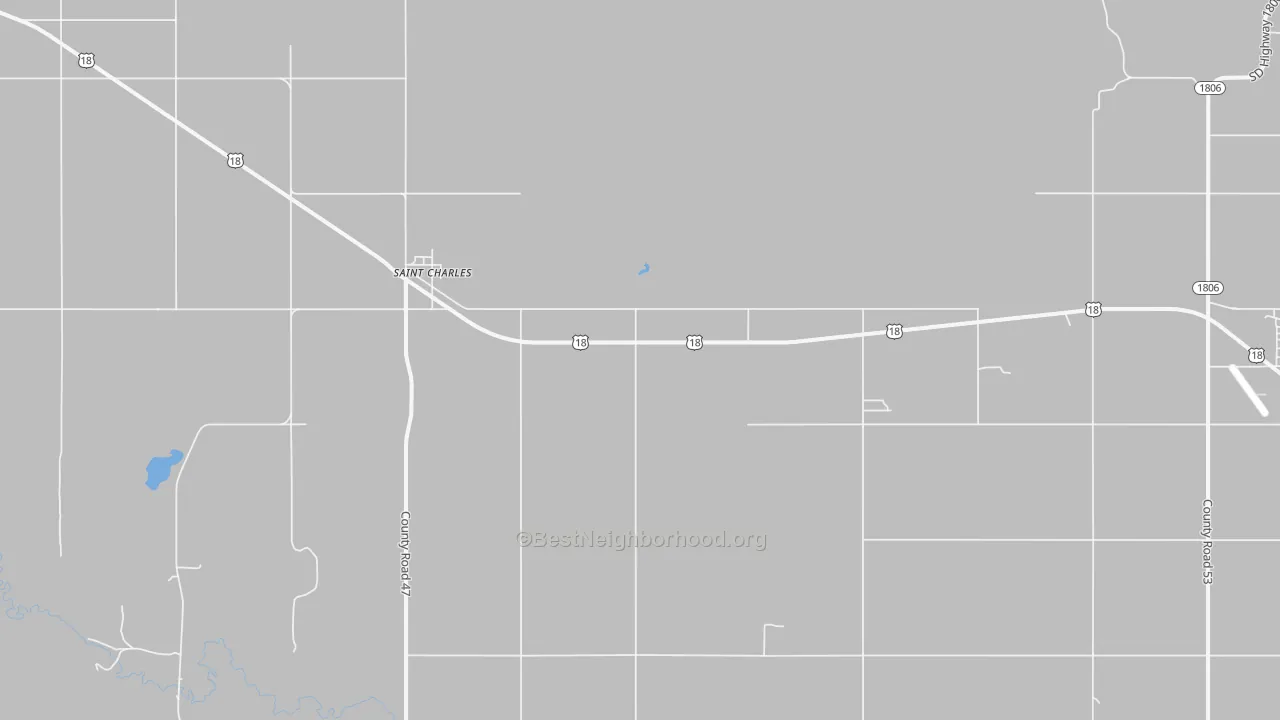 Transit Grade map of St. Charles, SD