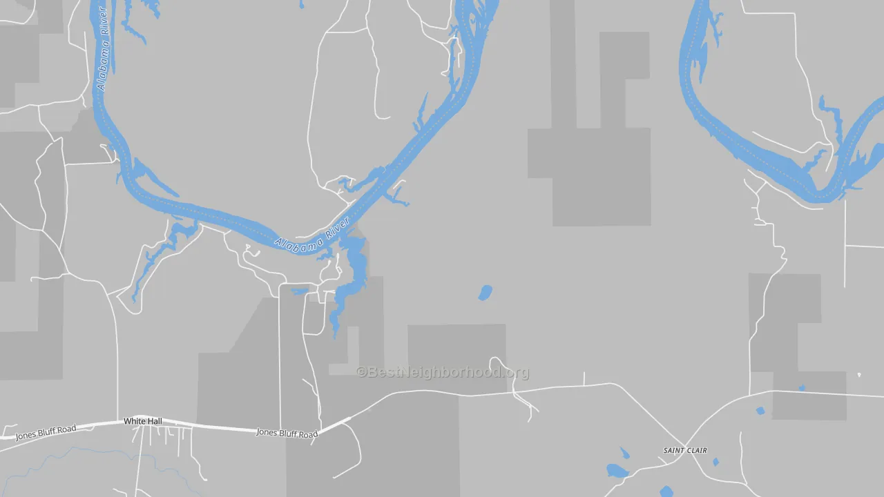 Transit Grade map of St. Clair, AL
