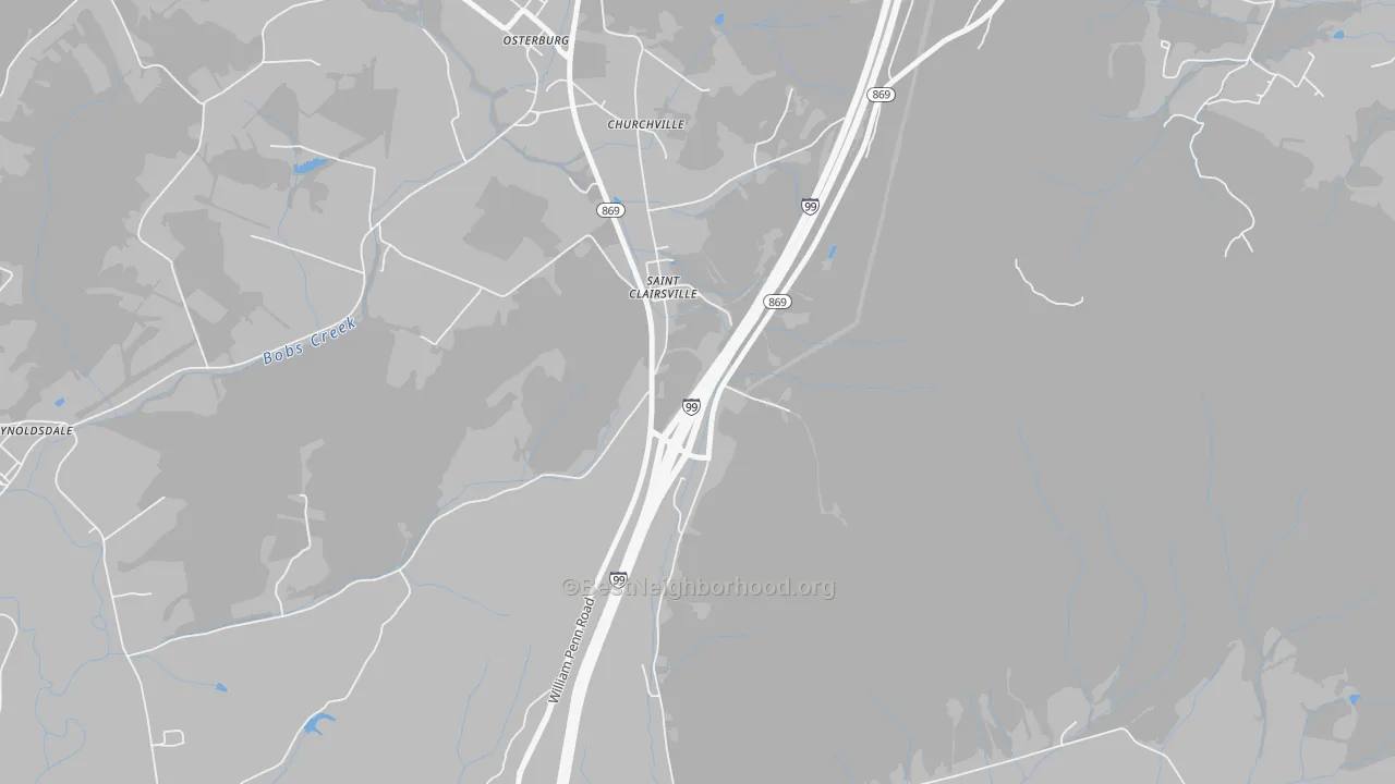 Transit Grade map of St. Clairsville, PA