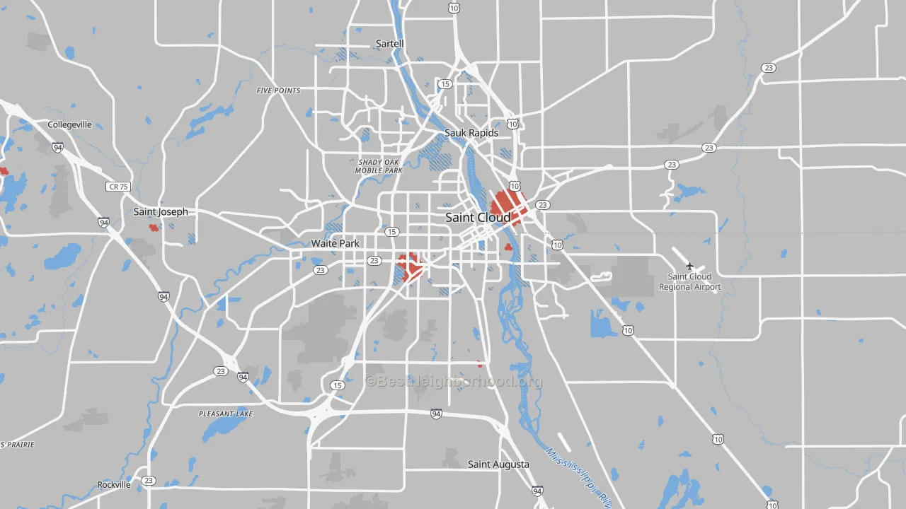 Transit Grade map of St. Cloud, MN