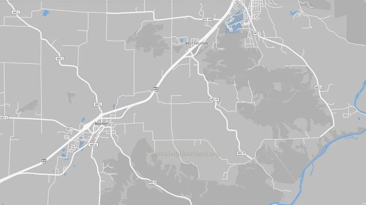 Transit Grade map of St. Cloud, MO