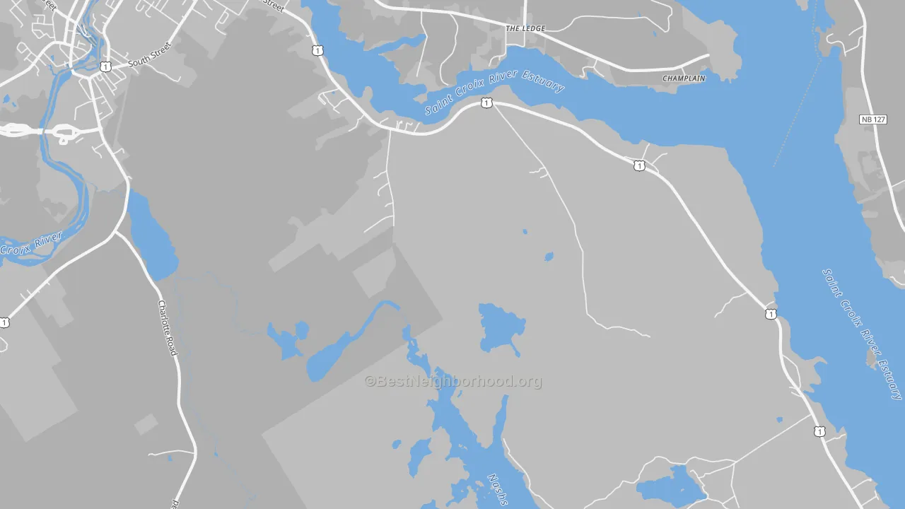 Transit Grade map of St. Croix Junction, ME