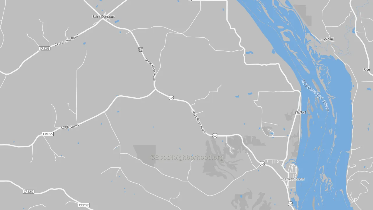 Transit Grade map of St. Donatus, IA