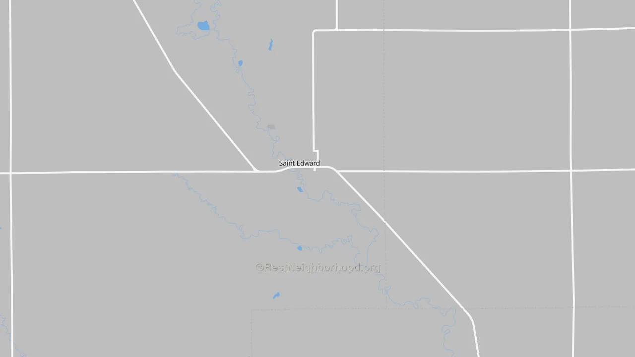 Transit Grade map of St. Edward, NE