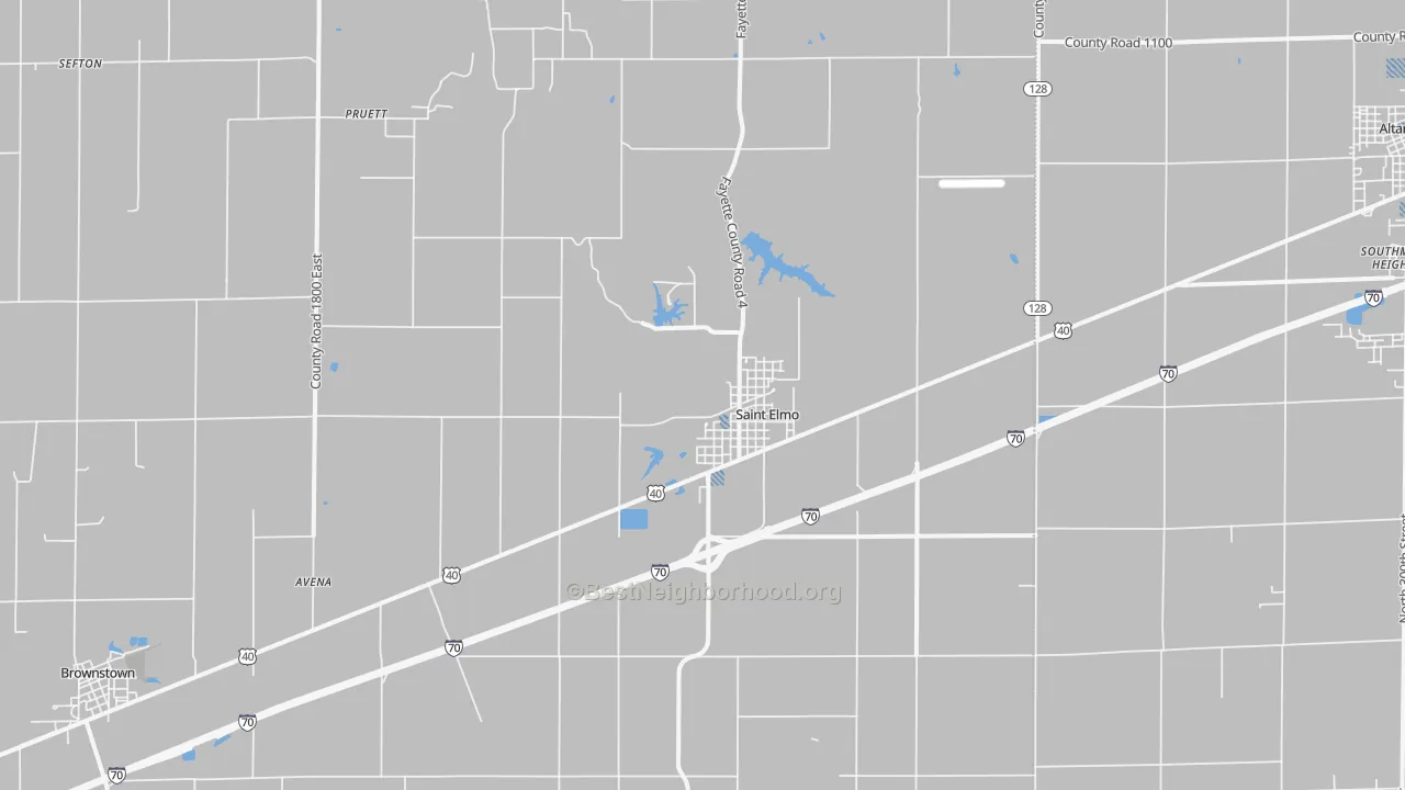 Transit Grade map of St. Elmo, IL