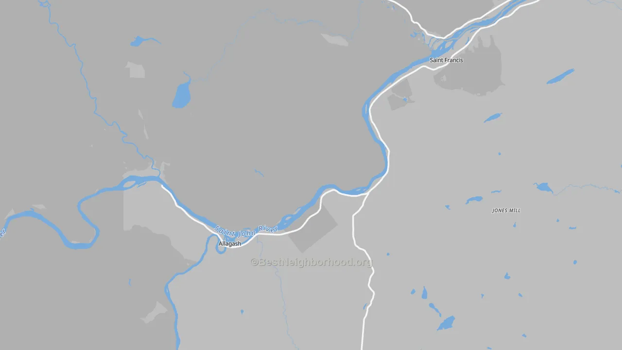 Transit Grade map of St. Francis, ME