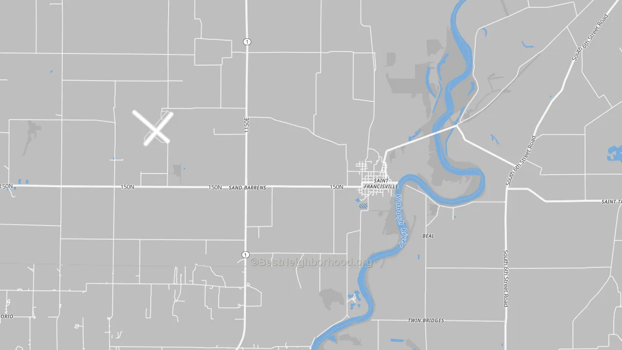 Transit Grade map of St. Francisville, IL