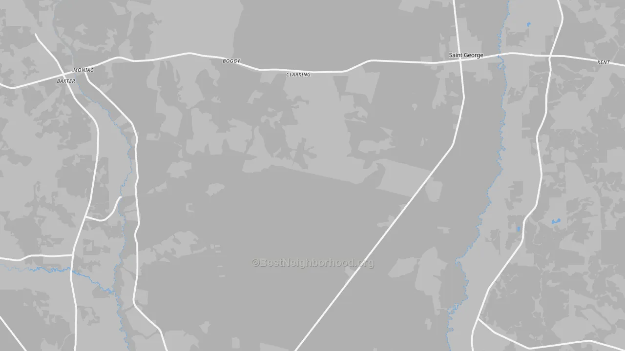 Transit Grade map of St. George, GA