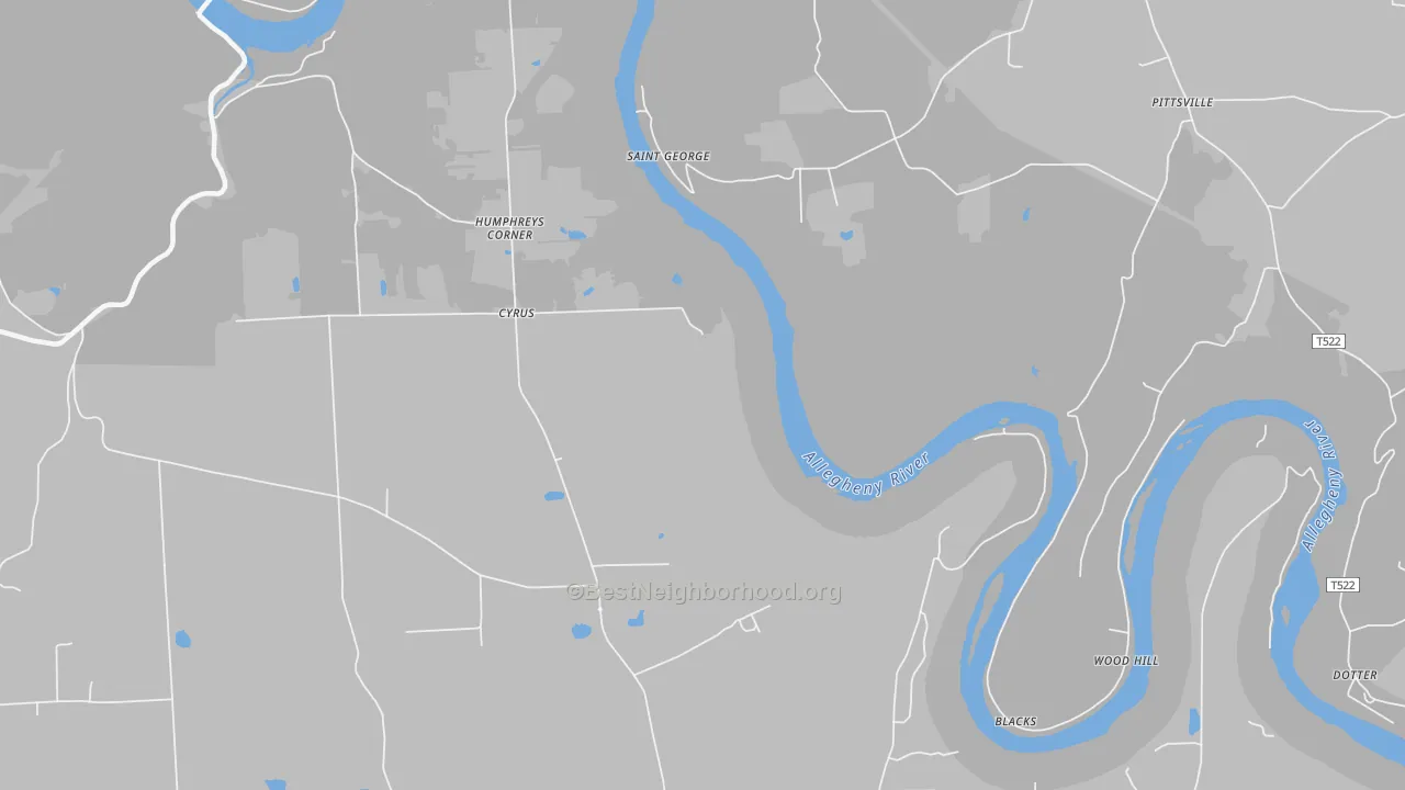 Transit Grade map of St. George, PA
