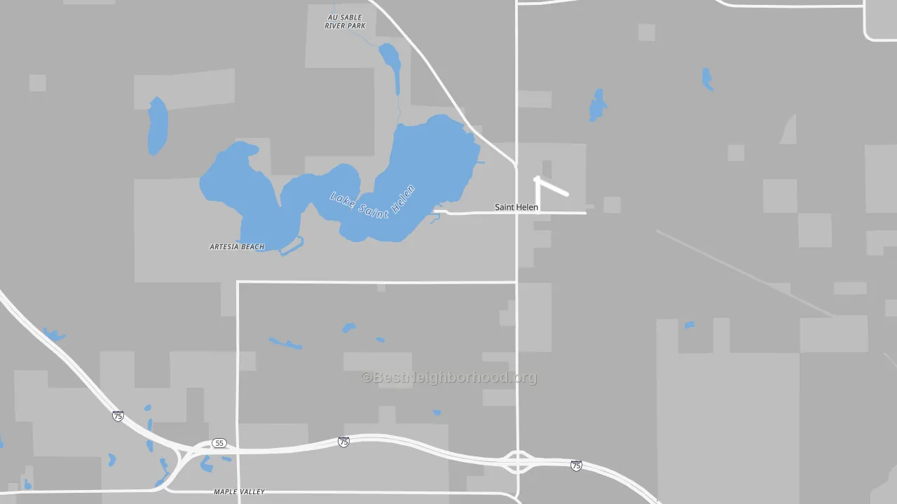 Transit Grade map of St. Helen, MI
