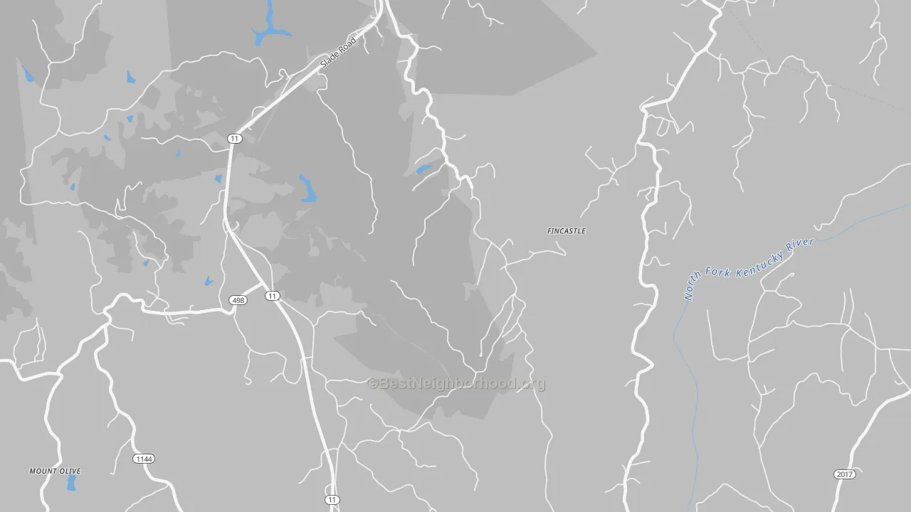 Transit Grade map of St. Helens, KY