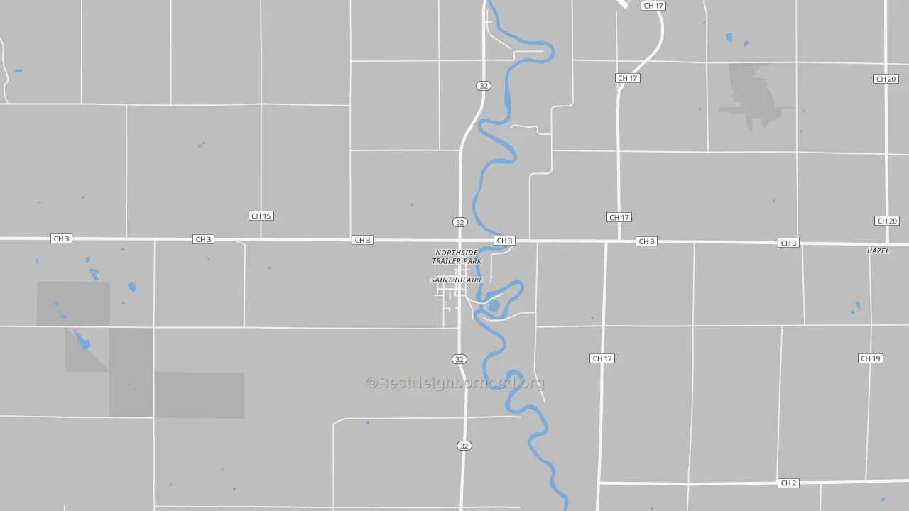 Transit Grade map of St. Hilaire, MN