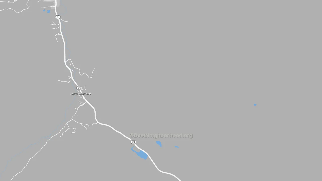 Transit Grade map of St. Huberts, NY