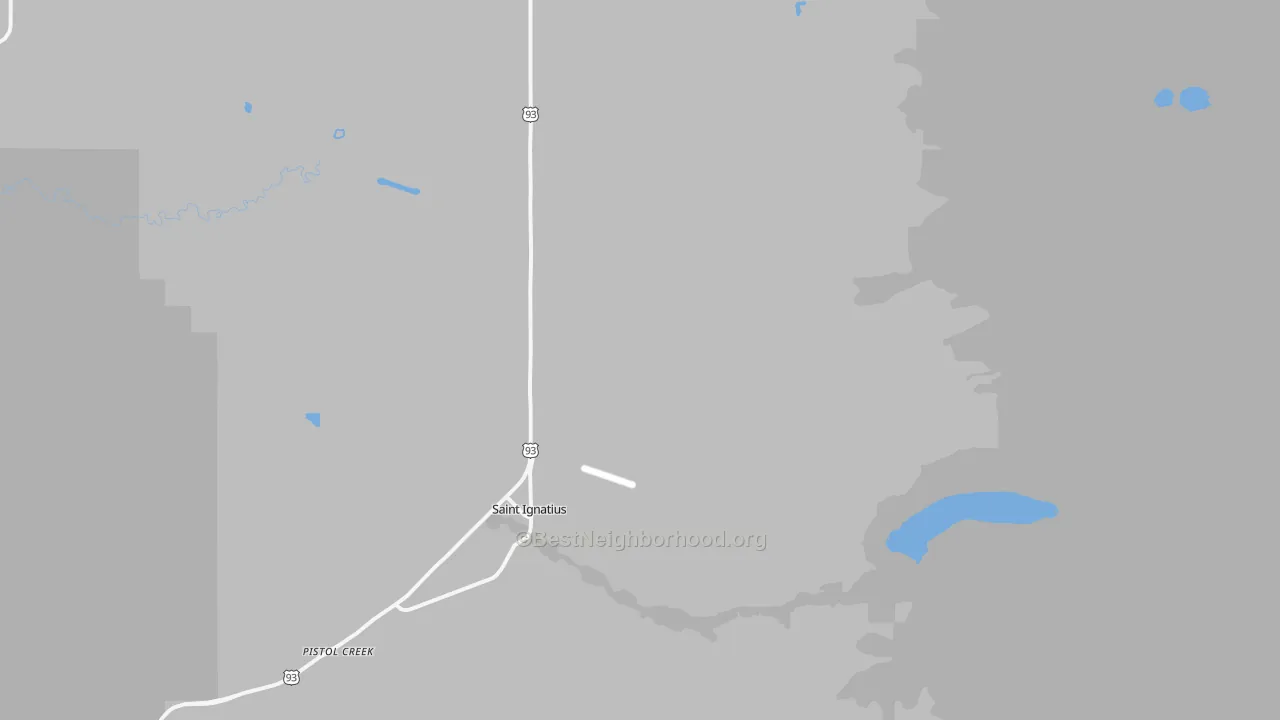 Transit Grade map of St. Ignatius, MT