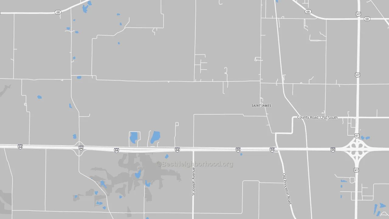 Transit Grade map of St. James, IN
